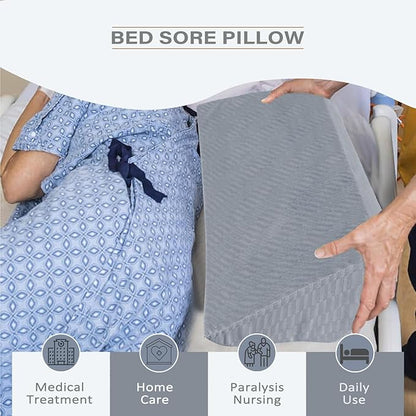 Body Wedge Pillow for Side Sleeping, Body Position Side Wedge Pillow, Back Positioning Elevation Pillow, Back Wedge Pillow for Side Sleepers, Wedge Pillows for After Surgery, Back Pain, Pregnancy