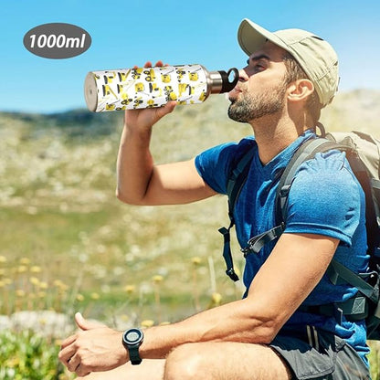 Construction Truck Excavator Bulldozer Stainless Steel Water Bottle with Straw Lid - 20 Oz Sports Insulated Water Bottle Thermos for Sport Gym Outdoor Travel School (DZ005)