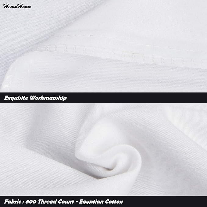 Toddler Pillowcase Set of 2 PC 600 TC 100% Egyptian Cotton Toodler 13x18 Inch Small Travel Pillow Case Open Closer Decorative Soft Cozy Travel Kids Nursery Preschool Pillow Cases, White Solid
