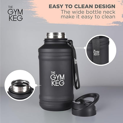 THE GYM KEG Stainless steel water Bottel_ Keg Stainless Steel Bottle - Leak-Proof, Insulated Beverage Container for Hot & Cold Drinks - Durable, Versatile & Kid-Safe - New