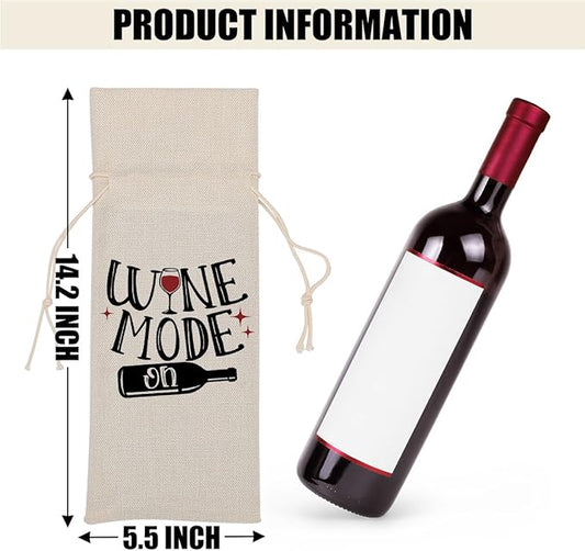Funny Wine Quotes Wine Bag Wine Tasting Party Supplies for Wine Lovers Women Men Bride Aunt Friend Christmas Birthday Wedding Bachelorrette Party Wine Bags