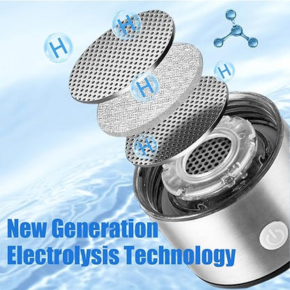 Hydrogen Water Bottle - Aqua Fusion,Hydrogen Water Generator,1800PPB,Hydrohealth Hydrogen Water Bottle,SPE PEM,Hydrogen Water Bottle Generator,Water Filter Pitcher,Glass Water Ionizer for Gifting