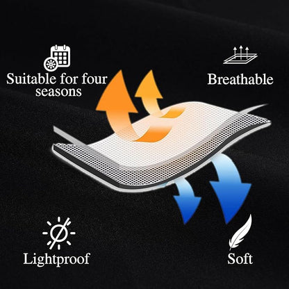 Hvqic Black Canopy Bed Curtains - 4 Corner Post Bed Curtains Twin Bed Curtains Lightproof Drapes Bed Canopy for Adults & Girls Bedroom Decoration(Twin,Black)