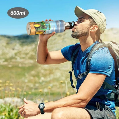 Tractor Stainless Steel Water Bottle with Straw Lid - 20 Oz Sports Insulated Water Bottle Thermos for Sport Gym Outdoor Travel School