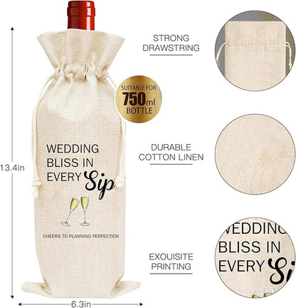 Engagement Gifts Wine Bag for Couples -Newly engagement couple gifts,Fiance Fiancee Gift for Him and Her,she said yes Engaged Gifts for Bridal Wedding Gifts