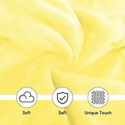 Bee Baby Security Blanket - Adorable Lovey Plush for Baby Girls, Boys, and Toddlers - Soft and Snuggly Comfort Blanket - 14 Inches