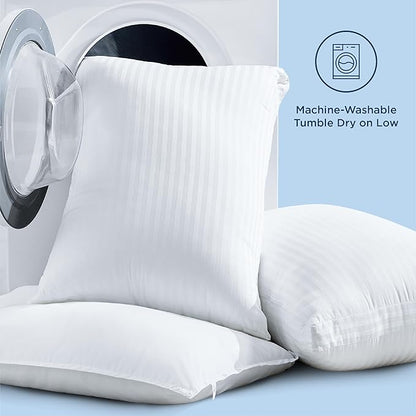 Bedsure Pillows Set of 2 - Fluffy & Soft Adjustable Layer Queen Pillows with Cotton Cover, Luxury Bed Pillows for Sleeping, Firm Pillows for Side, Back, Stomach Sleepers (1, King)