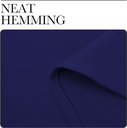 NICETOWN Window Treatment Energy Saving Thermal Insulated Solid Grommet Blackout Curtains/Drapes for Living Room (Royal Blue, 1 Pair, 42 by 84-Inch)