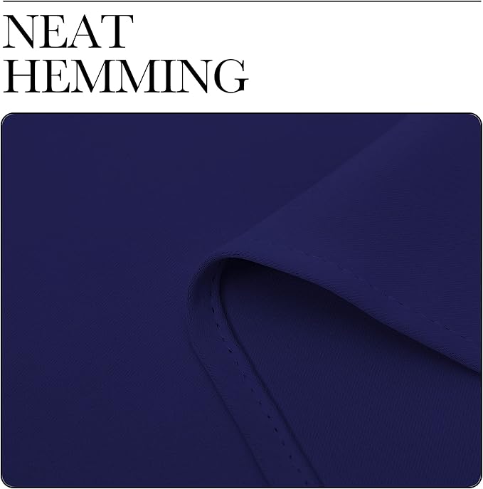 NICETOWN All Season Thermal Insulated Solid Grommet Top Blackout Curtains/Drapes/Panels for Kid's Room (Royal Blue, 2 Panels, 42 x 63 Inch)