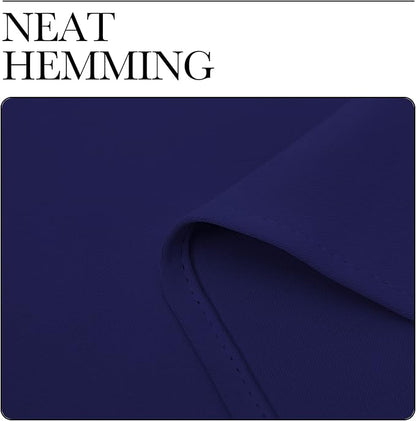 NICETOWN All Season Thermal Insulated Solid Grommet Top Blackout Curtains/Drapes/Panels for Kid's Room (Royal Blue, 2 Panels, 42 x 63 Inch)