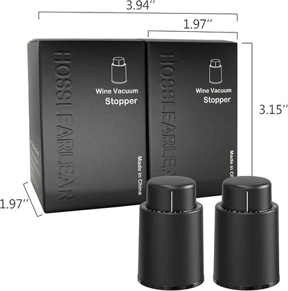 Wine Stoppers for Wine Bottles, Wine Saver Vacuum Stoppers with Date Dial, Reusable Silicone Wine Preserver, Wine Gifts Wine Accessories for Wine Lovers