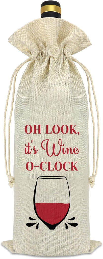 Wine Gift for Wine Lover Wine Bag Wine Lover Gifts for Women Men Wine Themed Gifts Wine Bottle Covers Best Friends Friendship Gifts Housewarming Gift Christmas Birthday Gift for Her Mom Daughter