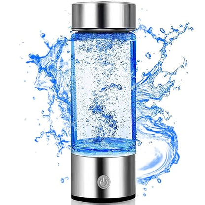 Hydrogen Water Bottle Generator with Filter - Rechargeable Portable, Reusable Ionizer for Clean, Healthy Hydrogen Water Gifts for Him Her, Hydrogen Water Machine for Home Travel Office Exercise