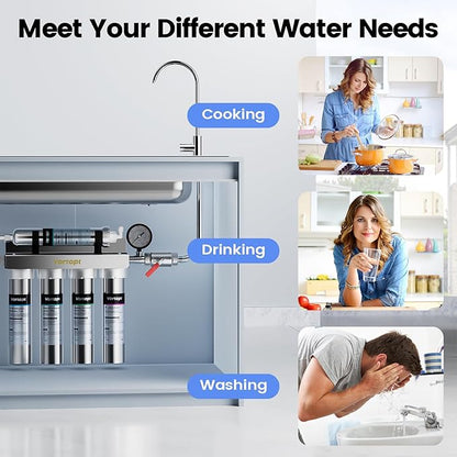 PP Replacement Filter Compatible with U1 Under Sink Water Filter, 3-6 Months Lifetime, U1 PP Filter