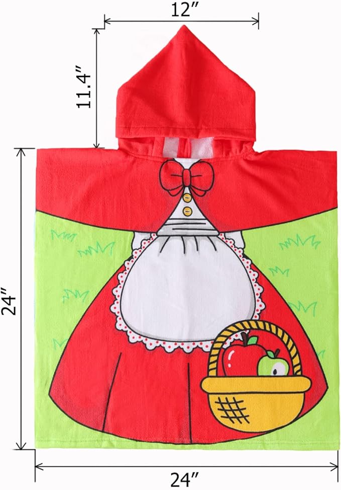 NovForth Kids Beach Towel for Boys Girls, Hooded Bath Towel Wrap, Toddler Pool Towel with Hood