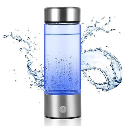 Hydrogen Water Bottle, Portable Hydrogen Water Ionizer Machine, Rechargeable Hydrogen Water Bottle Generator,with Pem SPE Technology Hydrogen Water Cup for Exercise, Travel
