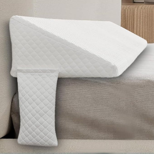 JJDANFILL King Size Bed Wedge Pillow Plus for Sleeping, Headboard Pillow/Bed Gap Filler/Mattress Wedge Close The Gap (0-8"), Between Your Headboard and Mattress. (76"*10"*6")