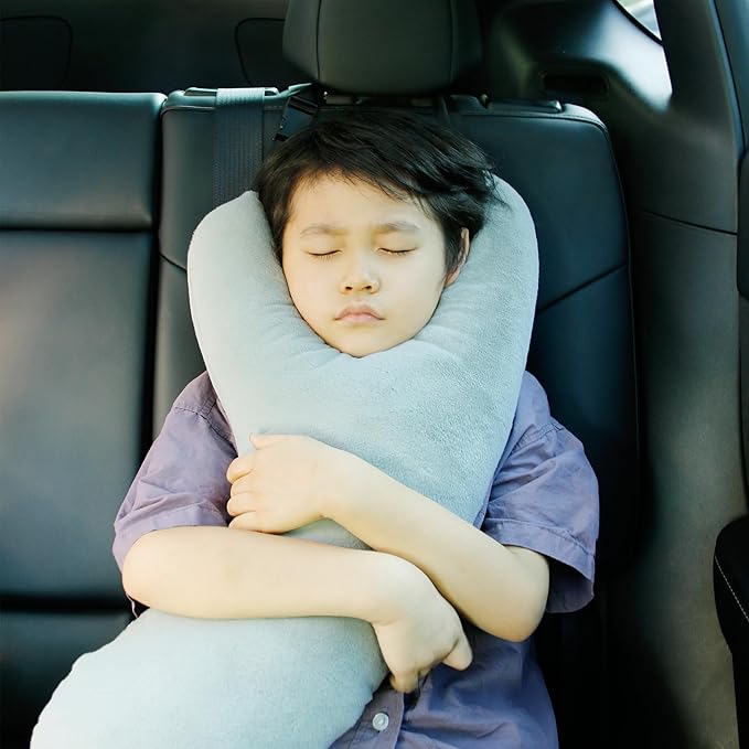 BALAPET Travel Pillow Y-Shaped Car Headrest Pillow for Sleeping,Head and Body Support Washable and Removable Soft Sleeping Travel Pillow Fixed on The seat Neck Pillow for Long-Distance Travel