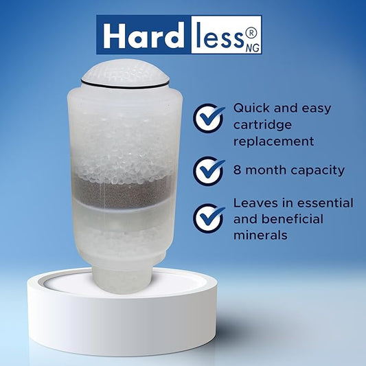 Replacement Cartridge for Hardless NG4L Whole House Water Filter - Designed for Areas with Extra Hard Water, Provides Clean and Filtered Water, Easy Installation - 8-Month Capacity