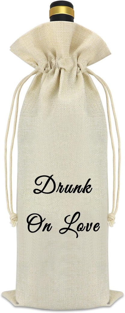 Wedding Gifts for Couple Wine Bag Bridal Shower Gifts Bachelorette Party Engagement Gifts for Friend Mr and Mrs Gifts Newlyweds Gift Anniversary Valentine's Day Gift for Husband Wine Bottle Gift Bag