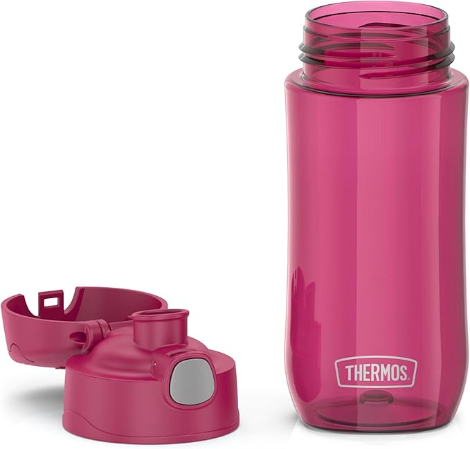 THERMOS FUNTAINER 16 Ounce Plastic Hydration Bottle with Spout, Raspberry
