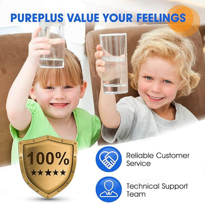PUREPLUS 5 Micron 20" x 4.5" Whole House Coconut Shell Activated Carbon Water Filter Replacement Cartridge, Compatible with EPM-20, CB-20, 155783-43, FC25B, 1 Pack