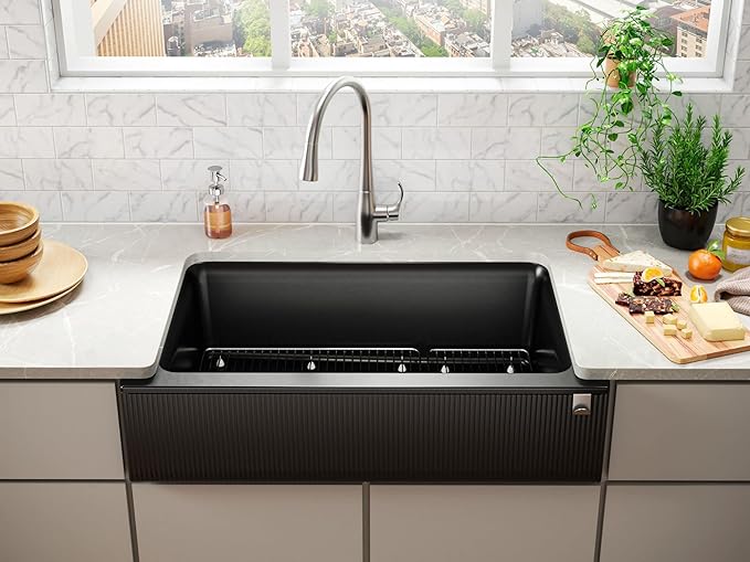 Cairn Undermount Single-bowl Farmhouse Kitchen Sink With Fluted Design