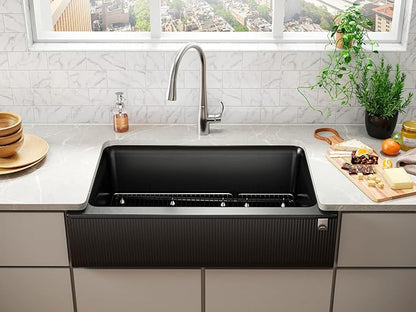 Cairn Undermount Single-bowl Farmhouse Kitchen Sink With Fluted Design