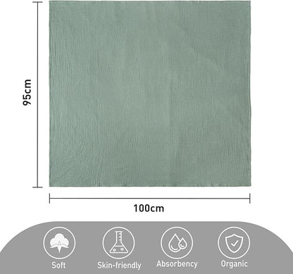 GLLQUEN BABY Muslin Swaddle Blankets for Boys and Girls, 4-Pack Baby Blankets for Girl Boy, Newborn Receiving Blanket, Baby Swaddle Blanket Unisex, Baby Essentials, Registry & Gift