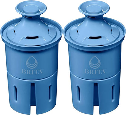 Brita Elite Water Filter Replacements for Pitchers and Dispensers, BPA-Free, Reduces 99% of Lead, Lasts Six Months or 120 Gallons, Includes 2 Pitcher Replacement Filters