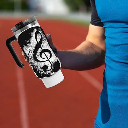 Galaxy Mandala Water Bottle Pouch for Stanley Cup 40oz 30oz,Personalized Gym Purse for Men Women, Tumbler Pouch with Versatile Pocket Water Bottle Bag for Cards, Keys, Phone