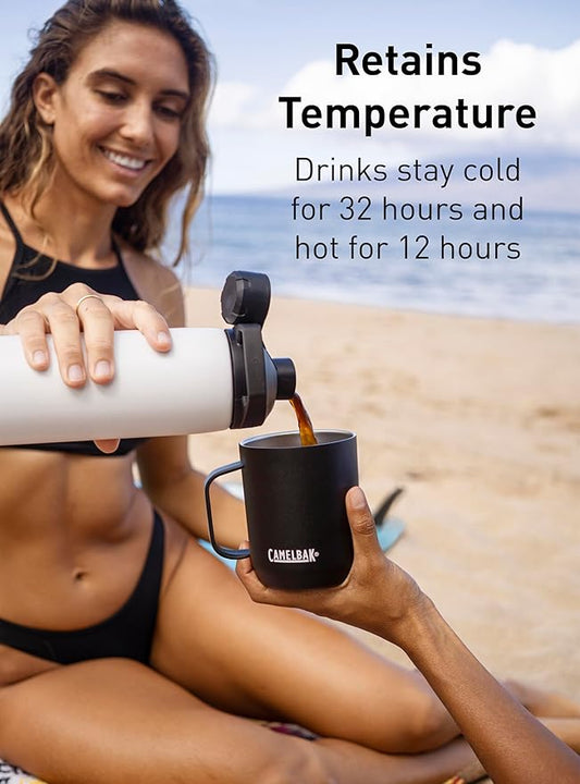CamelBak Chute Mag 32oz Vacuum Insulated Stainless Steel Water Bottle, White