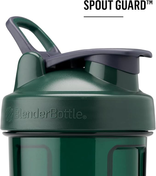 BlenderBottle Shaker Bottle Pro Series Perfect for Protein Shakes and Pre Workout, 24-Ounce, Full-Color Coral