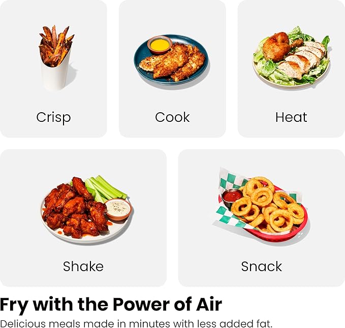 Chefman TurboFry Touch Dual 4.5QT Air Fryer Bundle With 100 5.5" Round Disposable Liners