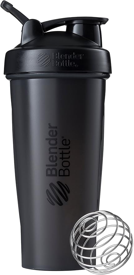 BlenderBottle Classic 28-Ounce Shaker Bottle Bundle with Moss Green and Black