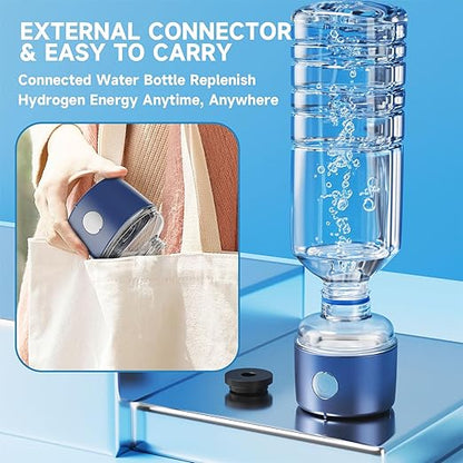 Hydrogen Water Bottle, 3 IN 1 Hydrogen Water Bottle Generator, 2300 PPB Smart Electrolysis Water Ionizer with SPE/PEM Technology, Hydrogen Water Machine for Women Men Office School Bike Running Travel