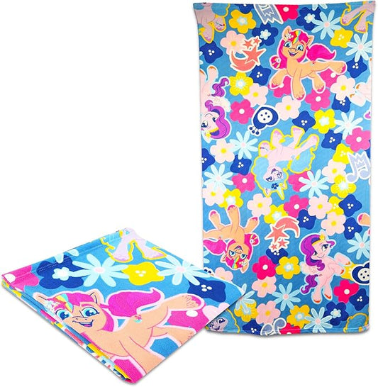 My Little Pony Bath Towel Set for Kids - Bundle with 27" x 54" My Little Pony Beach Towel Plus Stickers, Activity Book, More | My Little Pony Bathroom Set for Girls