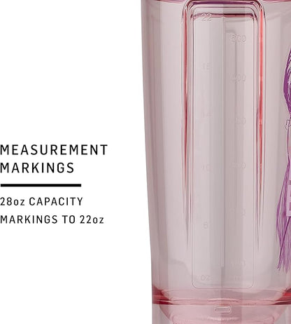 BlenderBottle Disney Princess Shaker Bottle Pro Series, Perfect for Protein Shakes and Pre Workout, 28-Ounce, Try To Keep Up, Pocahontas