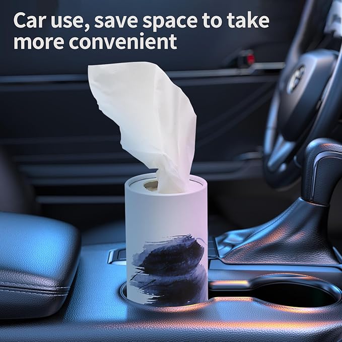 Car Tissue Holder car Tissue with Facial Tissues 4PK Car Tissues Cylinder for Car Box Container for Car Cup Holder