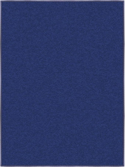 Machine Washable Modern Solid Design Non-Slip Rubberback 2x3 Traditional Area Rug for Entryway, Bedroom, Kitchen, Bathroom, 2'3" x 3', Navy