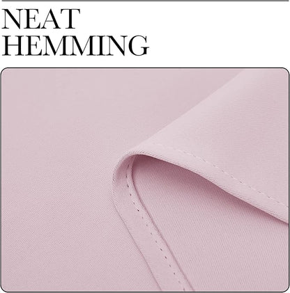 NICETOWN Blackout Curtain Panels for Girls Room, Nursery Essential Thermal Insulated Solid Grommet Top Blackout Drapes (Baby Pink=Lavender Pink, 1 Pair, 29 x 45 Inch)