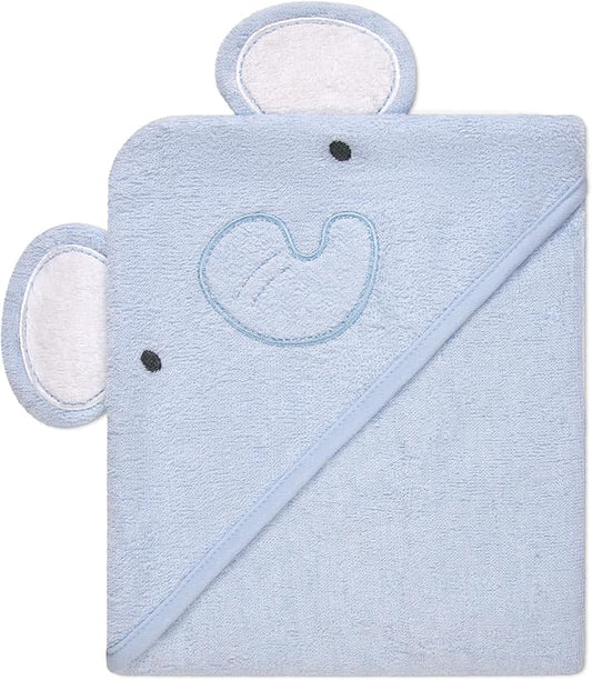 Rene Rofe Hooded Towel with 3D Ears - 100% Cotton Ultra Absorbent, Super Soft Baby Bath Towels for Babies, Toddler, Infant