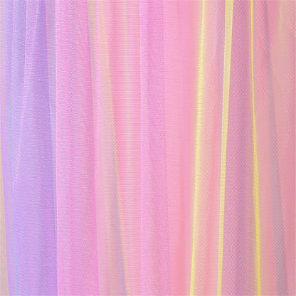 Mosquito Net Bed Canopy for Girls,Rainbow Canopy Bed Curtains Full Queen Size from Ceiling,Dome Mosquito Netting Bed Tent Twin Girls Princess Canopy King Bed Decor