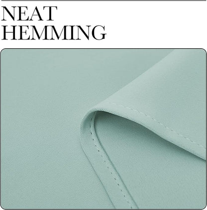NICETOWN Aqua Blue Blackout Curtains 78" Long for Office, Dining Room, Guest Room, Sound Reducing Heat and Cold Block Curtain Panels for Modern Room Decorative (55" Wide by 78" Long, 2 Pieces)