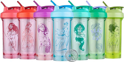 BlenderBottle Disney Princess Shaker Bottle Pro Series, Perfect for Protein Shakes and Pre Workout, 28-Ounce, Ariel