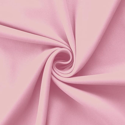 Mrs.Naturall Kids Curtains for Bedroom,Blackout Curtains for Girls Room Princess Nursery,2 Panels,45 Inch Length,Light Pink