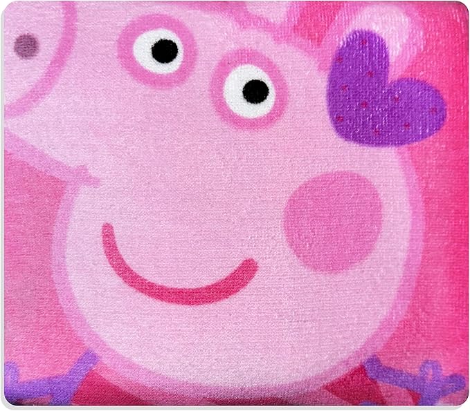 Kids Official Licensed Character Soft Beach/Hooded Bath Towel (Peppa, 40 x 60)