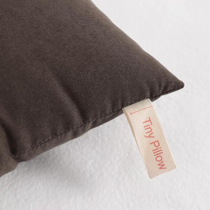 NTBAY Tiny Pillows, Down Alternative 7"x11" Microfiber Mini Pillows for Travel, Pets, Soft Machine Washable Small Pillows for Neck, Wrist, Lumbar and Knee, Dark Brown