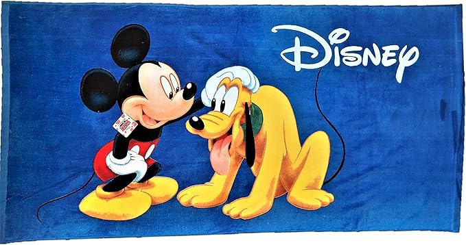 Kids Mickey Mouse and Pluto Beach Towel