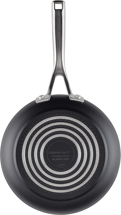 KitchenAid Hard Anodized Induction Nonstick Cookware Pots and Pans Set, 10 Piece, Matte Black